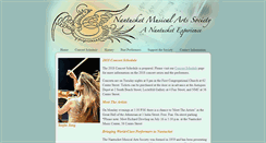 Desktop Screenshot of nantucketmusicalartssociety.org
