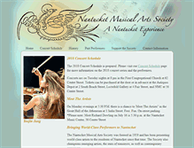 Tablet Screenshot of nantucketmusicalartssociety.org